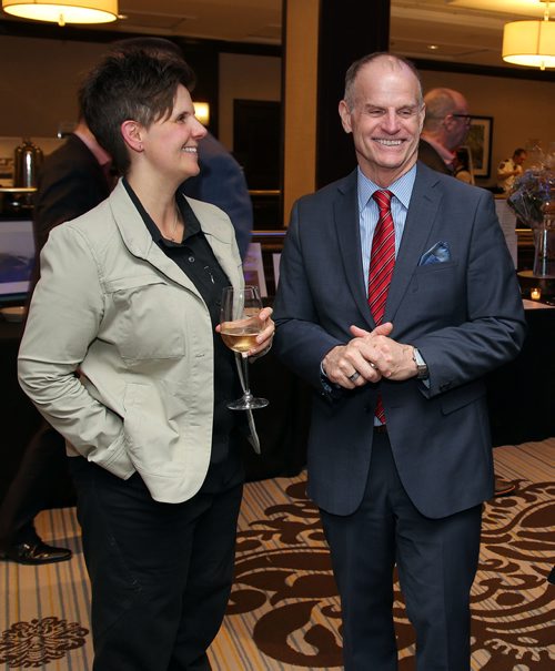 JASON HALSTEAD / WINNIPEG FREE PRESS

L-R: Main Street Project vice-president Shelly Smith and executive director Rick Lees at Main Street Project's annual fundraising benefit dinner Bringin' it in from the Streets on March 16, 2019 at the Fairmont Winnipeg. (See Social Page)