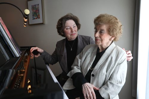 RUTH BONNEVILLE / WINNIPEG FREE PRESS 

MUSIC MATTERS - Thelma Wilson

Portraits of Pianist/accompanist Thelma Wilson, who is regarded as the matriarch of Winnipeg's music community with her daughter, Kerrine Wilson. 
Thelma Wilson is turning 100 this month.

Photos taken at her piano in her home on Friday.  


March 29th, 2019

