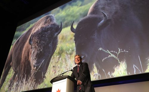 TREVOR HAGAN / WINNIPEG FREE PRESS
Premier Brian Pallister at the Manitoba 150 brand launch at the Met, Friday, March 29, 2019.