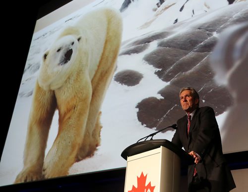 TREVOR HAGAN / WINNIPEG FREE PRESS
Premier Brian Pallister at the Manitoba 150 brand launch at the Met, Friday, March 29, 2019.