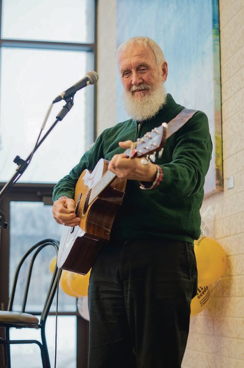 Canstar Community News March 26, 2019 - Winnipeggers, faith groups and local musicians gathered at Canadian Mennonite University on March 26 to urge the Senate of Canada to pass Bill C-262 before the House of Commons rises for the summer. (DANIELLE DA SILVA/SOUWESTER/CANSTAR)