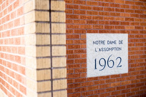 MIKAELA MACKENZIE / WINNIPEG FREE PRESS
The former Notre-Dame-de-L-Assomption parish in Transcona, which is slated to become condos in Winnipeg on Tuesday, April 2, 2019.  For Brenda Suderman story.
Winnipeg Free Press 2019.