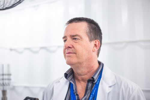 MIKAELA MACKENZIE / WINNIPEG FREE PRESS
Gary Symons, president of NanoSphere Cannabis International, in the new NanoSphere lab at the Delta 9 Cannabis facility in Winnipeg on Tuesday, April 2, 2019.  For Solomon Israel story.
Winnipeg Free Press 2019.