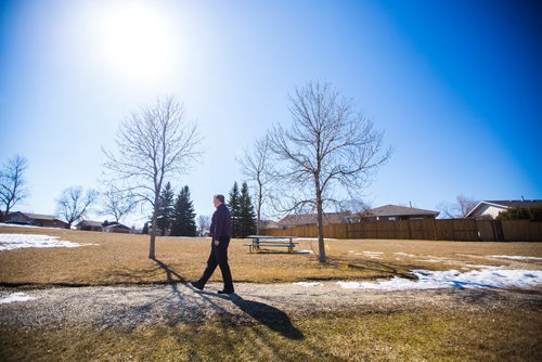 MIKAELA MACKENZIE / WINNIPEG FREE PRESS
Clinical psychologist Dr. Jason Ediger poses for photos in Winnipeg on Wednesday, April 3, 2019.  Getting outside and being active can help with mental health. For Sabrina Carnevale story.
Winnipeg Free Press 2019.