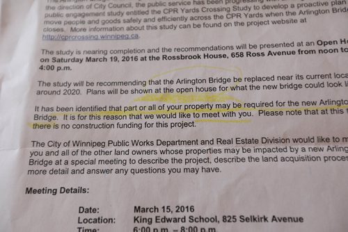 RUTH BONNEVILLE / WINNIPEG FREE PRESS 

Photos of city of Wpg. paperwork.  

Serge Bouchard who is blind and uses a wheelchair and is being hounded by city to have work done in his basement even though his 9-year-old house is targeted for demolition because its near Arlington Bridge.


See Carol Sanders story. 



April 4, 2019
