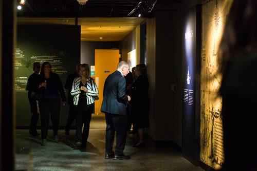 MIKAELA MACKENZIE / WINNIPEG FREE PRESS
Gala attendees walk through the exhibits at the Manitoba Museum Tribute Gala honouring the Winnipeg Free Press in Winnipeg on Thursday, April 4, 2019.  For Jason Bell story.
Winnipeg Free Press 2019.