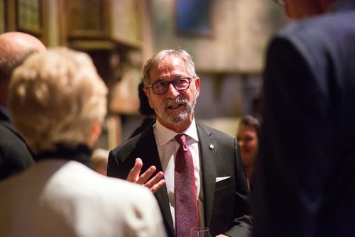 MIKAELA MACKENZIE / WINNIPEG FREE PRESS
Co-owner Bob Silver mingles at the Manitoba Museum Tribute Gala honouring the Winnipeg Free Press in Winnipeg on Thursday, April 4, 2019.  For Jason Bell story.
Winnipeg Free Press 2019.