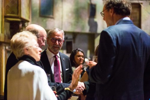 MIKAELA MACKENZIE / WINNIPEG FREE PRESS
Co-owner Bob Silver mingles at the Manitoba Museum Tribute Gala honouring the Winnipeg Free Press in Winnipeg on Thursday, April 4, 2019.  For Jason Bell story.
Winnipeg Free Press 2019.