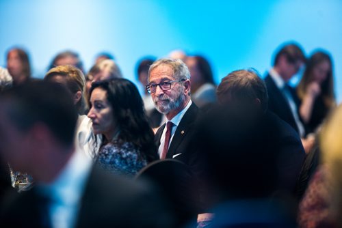 MIKAELA MACKENZIE / WINNIPEG FREE PRESS
Bob Silver at the Manitoba Museum Tribute Gala honouring the Winnipeg Free Press in Winnipeg on Thursday, April 4, 2019.  For Jason Bell story.
Winnipeg Free Press 2019.