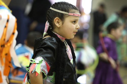 RUTH BONNEVILLE / WINNIPEG FREE PRESS 

LOCAL - Spring feast

Mylie Fontaine with the William Whyte School  pow wow club performs the traditional grass dance along with other members of the club  in the gymnasium at  R. B. Russell Vocational School at the 23rd Annual Winnipeg Police North District Spring Feast Friday.

See Alex Paul story.  



April 5, 2019
