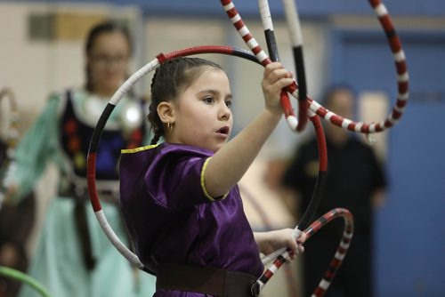 RUTH BONNEVILLE / WINNIPEG FREE PRESS 

LOCAL - Spring feast

Kylee Choken with the William Whyte School  pow wow club performs the traditional shawl dance along with other members of the club  in the gymnasium at  R. B. Russell Vocational School at the 23rd Annual Winnipeg Police North District Spring Feast Friday.

See Alex Paul story.  



April 5, 2019
