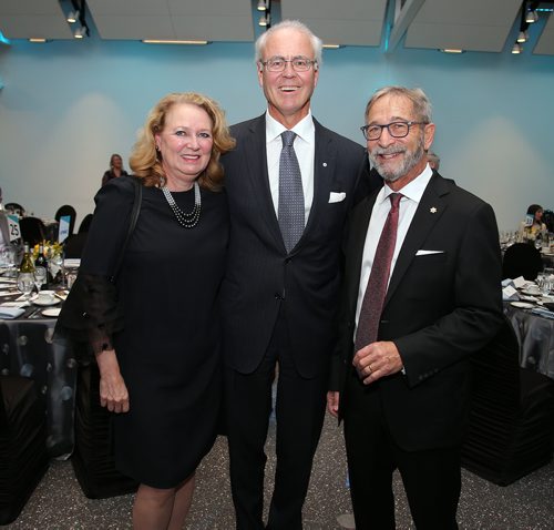 JASON HALSTEAD / WINNIPEG FREE PRESS

L-R: Heather Richardson, Hartley Richardson and Winnipeg Free Press co-owner Bob Silver at the Manitoba Museum's annual Tribute Gala, which honoured the Winnipeg Free Press, at Alloway Hall on April 4, 2019. (See Social Page)
