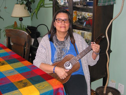Canstar Community News April 2, 2019 - Lorelei Goldau is holding Ukulele Jammin' sessions through the Macdonald_Headingley Recreation District twice-monthly at Phoenix School in Headingley. (ANDREA GEARY/CANSTAR COMMUNITY NEWS)