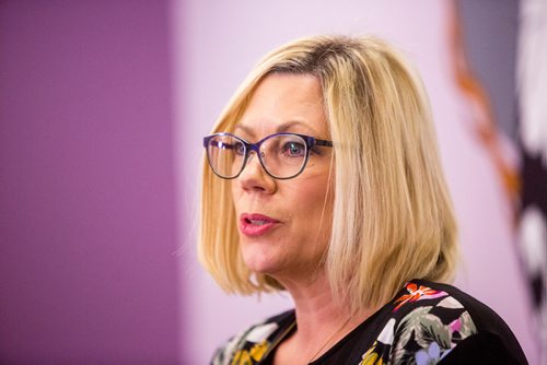 MIKAELA MACKENZIE / WINNIPEG FREE PRESS
Sustainable development minister and minister responsible for the status of women Rochelle Squires announces funding for family violence prevention at the West Central Women's Resource Centre in Winnipeg on Monday, April 8, 2019.
Winnipeg Free Press 2019.