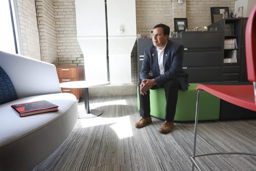 RUTH BONNEVILLE / WINNIPEG FREE PRESS 

Photo of Darrell Brown, president of Kisik Commercial Furniture in one of his showrooms on Princess street.

See Martin Cash story.


April 10, 2019