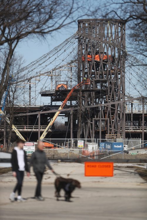 TREVOR HAGAN/ WINNIPEG PRESS
Construction continues on Canada's Diversity Gardens in Assiniboine Park, Saturday, April 13, 2019.