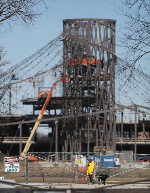 TREVOR HAGAN/ WINNIPEG PRESS
Construction continues on Canada's Diversity Gardens in Assiniboine Park, Saturday, April 13, 2019.