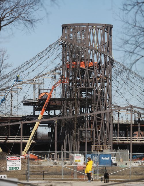 TREVOR HAGAN/ WINNIPEG PRESS
Construction continues on Canada's Diversity Gardens in Assiniboine Park, Saturday, April 13, 2019.