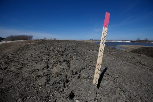 JOHN WOODS / WINNIPEG FREE PRESS
Emerson has closed a dike west of the town in preparation of high water Sunday, April 14, 2019.

Reporter: Redekop