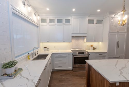 SASHA SEFTER / WINNIPEG FREE PRESS
The kitchen of a new home build at 95 Borebank street located in Winnipeg's River Heights suburb.
190415 - Monday, April 15, 2019.