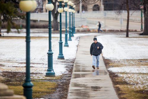 MIKAELA MACKENZIE/WINNIPEG FREE PRESS
Joseph Hill walks on the legislative grounds in Winnipeg on Monday, April 15, 2019. 
Winnipeg Free Press 2019