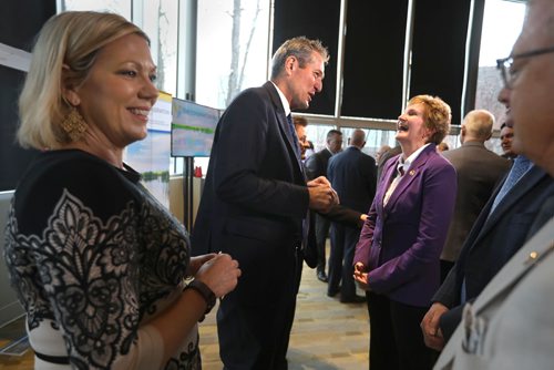 RUTH BONNEVILLE / WINNIPEG FREE PRESS 

LOCAL - Pallister and Conservation Trusts


Premier Brian Pallister chats with Karla Guyn, CEO, Ducks Unlimited after the province unveils 2.2 million dollars committed to conservation trusts to invest in local conservation projects on Monday at Qualico Family Centre at Assiniboine Park.


in attendance were: Sustainable Development Minister Rochelle Squires, Brent Pooles, board chair, Manitoba Habitat Heritage Corporation, Rick Frost, CEO, The Winnipeg Foundation, along with others. 



April 15, 2019