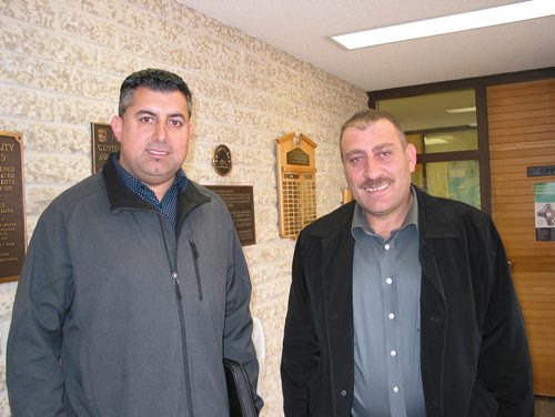 Canstar Community News April 9, 2019 - (From left) Yazidi Association of Manitoba director Hadji Hesso and president Khalil Hesso came to talk to the RM of Mcadonald council abut their wish to get property within the municipality for a cemetery to serve the Yazidi community in Winnipeg. (ANDREA GEARY/CANSTAR COMMUNITY NEWS)