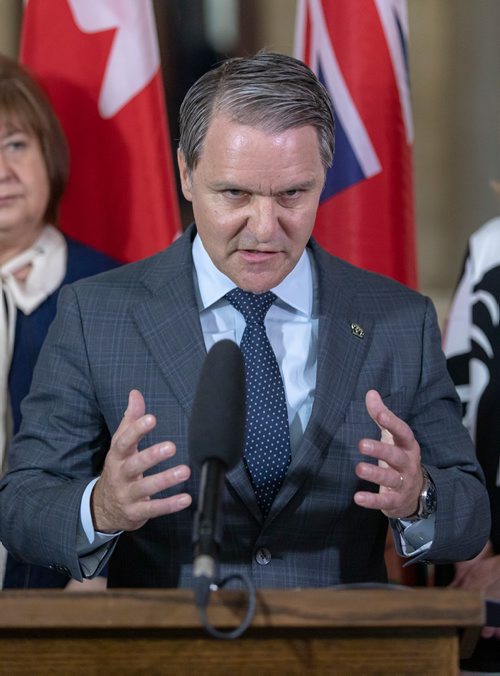 SASHA SEFTER / WINNIPEG FREE PRESS
The Honourable Cameron Friesen, Minister of Health, Seniors and Active Living for the Province of Manitoba announces a bilateral agreement at the Manitoba Legislative Building.
190416 - Tuesday, April 16, 2019.