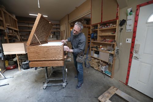 RUTH BONNEVILLE / WINNIPEG FREE PRESS 

49.8 Intersection Page,  Casket maker

Photos of Rick Zerbe Cornelsen, owner of The Village Casketmaker, in his home-based workshop making bio-friendly caskets & urns. 

Dave Sanderson story


April 17, 2019