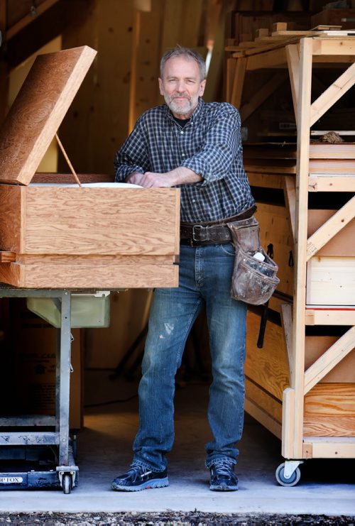 RUTH BONNEVILLE / WINNIPEG FREE PRESS 

49.8 Intersection Page,  Casket maker

Photos of Rick Zerbe Cornelsen, owner of The Village Casketmaker, in his home-based workshop making bio-friendly caskets & urns. 

Dave Sanderson story


April 17, 2019