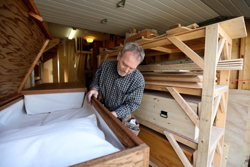 RUTH BONNEVILLE / WINNIPEG FREE PRESS 

49.8 Intersection Page,  Casket maker

Photos of Rick Zerbe Cornelsen, owner of The Village Casketmaker, in his home-based workshop making bio-friendly caskets & urns. 

Dave Sanderson story


April 17, 2019