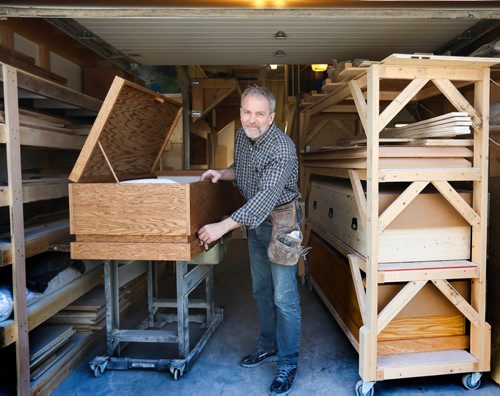 RUTH BONNEVILLE / WINNIPEG FREE PRESS 

49.8 Intersection Page,  Casket maker

Photos of Rick Zerbe Cornelsen, owner of The Village Casketmaker, in his home-based workshop making bio-friendly caskets & urns. 

Dave Sanderson story


April 17, 2019