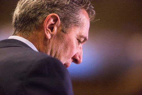 MIKAELA MACKENZIE/WINNIPEG FREE PRESS
Premier Brian Pallister speaks at a Chamber of Commerce event at the RBC Convention Centre in Winnipeg on Thursday, April 18, 2019. 
Winnipeg Free Press 2019