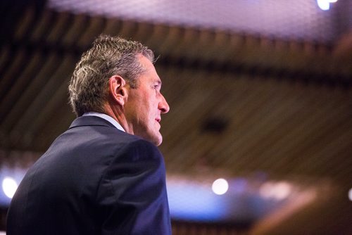 MIKAELA MACKENZIE/WINNIPEG FREE PRESS
Premier Brian Pallister speaks at a Chamber of Commerce event at the RBC Convention Centre in Winnipeg on Thursday, April 18, 2019. 
Winnipeg Free Press 2019