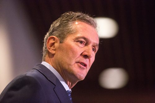 MIKAELA MACKENZIE/WINNIPEG FREE PRESS
Premier Brian Pallister speaks at a Chamber of Commerce event at the RBC Convention Centre in Winnipeg on Thursday, April 18, 2019. 
Winnipeg Free Press 2019