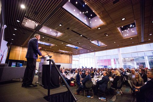 MIKAELA MACKENZIE/WINNIPEG FREE PRESS
Premier Brian Pallister speaks at a Chamber of Commerce event at the RBC Convention Centre in Winnipeg on Thursday, April 18, 2019. 
Winnipeg Free Press 2019