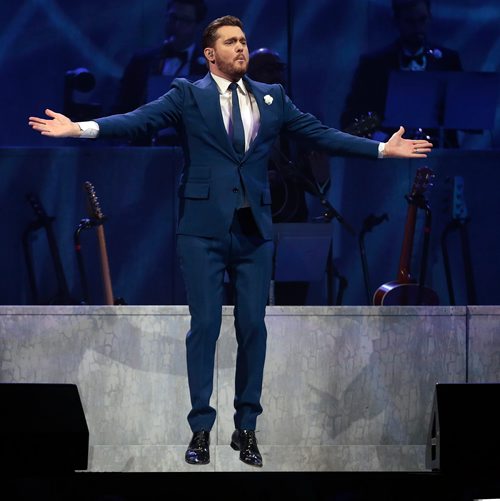 PHIL HOSSACK / WINNIPEG FREE PRESS - Michael Buble in Concert at the Bell/MTS Centre Friday. - April 19, 2019.