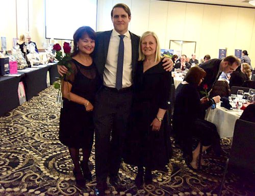 SUBMITTED PHOTO

L-R: Carol Eliasson (gala chair), Mike Ogilvie (Winnipeg firefighter/paramedic and Bachelorette Canada runner-up) and event volunteer Evelyn Geiger at the fundraising gala for the 26th Winnipeg Dreams Take Flight, called 'An Evening in Paris' on March 16, 2019, at the Victoria Inn Hotel & Convention Centre. (See Social Page)