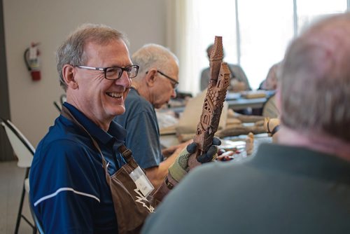 Canstar Community News Vic Thiessen is a regular participant in the Men's Shed at Woodhaven Community Club.  (EVA WASNEY/CANSTAR COMMUNITY NEWS/METRO)