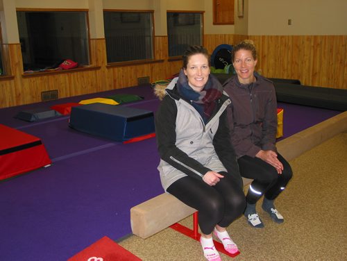 Canstar Community News March 20, 2019 - (From left) Rosser Central Community Club president Jessica Beachell and director Lindsey Malo are shown in front of the gymnastics equipment that the club recently purchased for use in a children's program held in the renovated community club. (ANDREA GEARY/CANSTAR COMMUNITY NEWS)