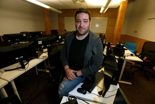 PHIL HOSSACK / WINNIPEG FREE PRESS - Pablo Listingart and his company, ComIT, which trains underemployed people in the basics of coding and entry-level IT positions  for free. He gets donation from the private sectors and some grants from the public sector to pull it off.  - April 22, 2019.