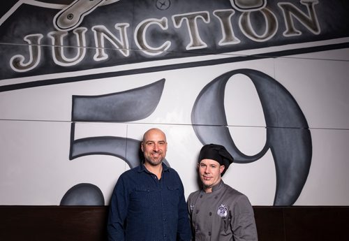 SASHA SEFTER / WINNIPEG FREE PRESS
Junction 59 Roadhouse General Manager Kris Irvine (left) and Executive Chef Ryan Glays (right). See Jill Wilson story.
190423 - Tuesday, April 23, 2019.