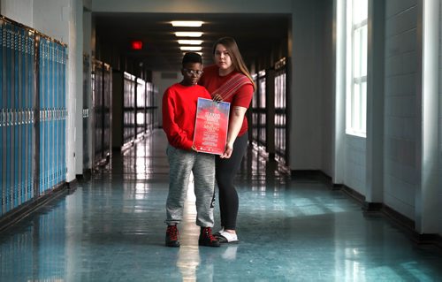 RUTH BONNEVILLE / WINNIPEG FREE PRESS 

 LOCAL  - MMIW event

Combatting the MMIWG Crisis Thursday, April 25.

St John's High School students, Shay-Ann Scott-Jolicoeur (tall) and Lukighe Kissu, both in grade 12, are spearheading  MMIWG  event called  Combatting the MMIWG Crisis, at their high school Thursday evening.  Portrait taken at St. John's in school hallway on Tuesday.

 
Alexandra Paul | Reporter


April 23, 2019