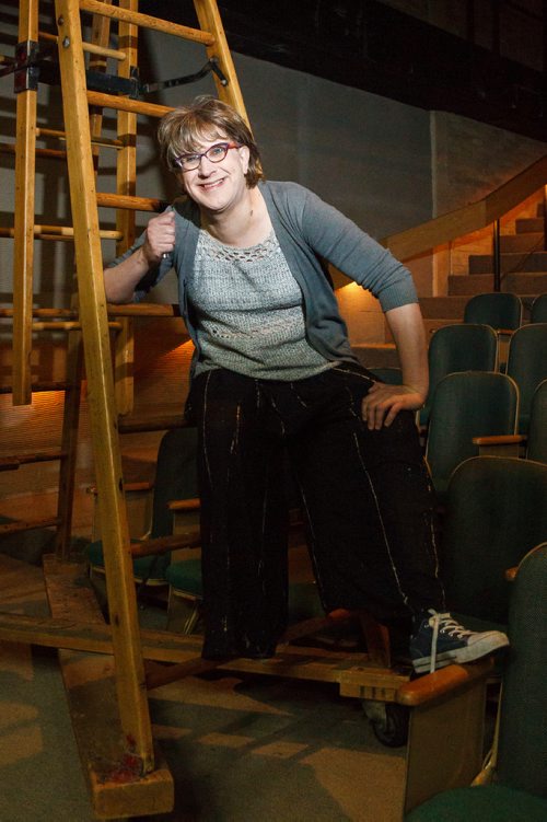 MIKE DEAL / WINNIPEG FREE PRESS
Lara Rae at the Gas Station Theatre is heading into her final year as the Winnipeg Comedy Festival artistic director.
190424 - Wednesday, April 24, 2019.