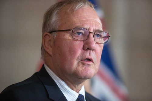 MIKAELA MACKENZIE/WINNIPEG FREE PRESS
Bill Blair, Minister of Border Security and Organized Crime Reduction announces funding for gun and gang violence prevention at the Manitoba Legislative Building in Winnipeg on Friday, April 26, 2019. For Larry Kusch story.
Winnipeg Free Press 2019