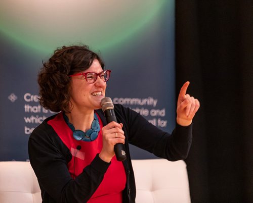 SASHA SEFTER / WINNIPEG FREE PRESS
Quebec City based writer and activist Nora Loreto at the Sorry Not Sorry event put on by the Social Planning Council of Winnipeg and the Canadian Muslim Women's Institute held at The Ukranian Labour Temple in Winnipeg.
190426 - Friday, April 26, 2019.
