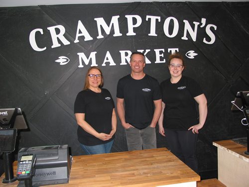 Canstar Community News April 23, 2019 - (From left) Crampton's Market managers Shana Shuwera and Jaycee Catt stand with owner Jarrett Davidson in the newly renovated store and bakery at 7730 Roblin Blvd. (ANDREA GEARY/CANSTAR COMMUNITYY NEWS)
