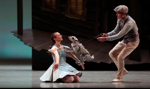 PHIL HOSSACK / WINNIPEG FREE PRESS - RWB Soloist Alanna McAdie and Aspirant Cameron Fraser-Monroe perform a scene from "The Wizard of Oz" Tuesday afternoon. See story. - April 30, 2019.