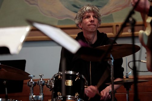 PHIL HOSSACK / WINNIPEG FREE PRESS - Acoustically Inclined in rehearsal Tuesday. Barry Mirochnik drums,  -  April 30, 2019.