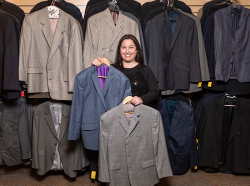 SASHA SEFTER / WINNIPEG FREE PRESS
Dana Binder, founder of Suit Up Winnipeg an organization that collects gently used suits and distributes them free of charge to graduating grade 12 students in Suit Up's headquarters located at 675 Empress Street in Winnipeg's Minto neighbourhood.
{year}0501 - Wednesday, May 01, 2019.